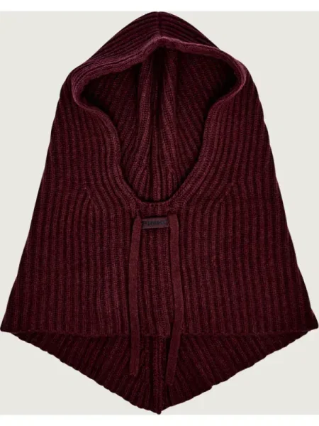 Fular Pinko de lână bordo