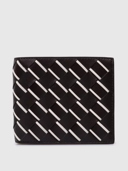 Кожаный кошелек Bottega Veneta коричневый