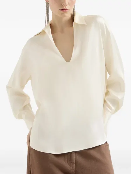 Bluză Brunello Cucinelli din satin