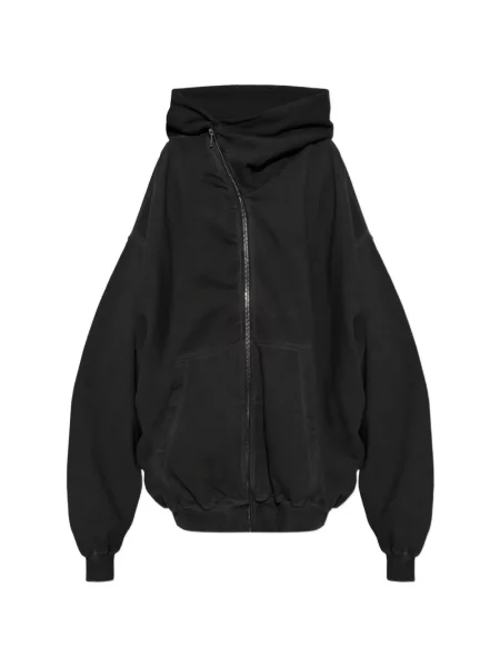 Hanorac cu glugă Rick Owens Drkshdw asimetric negru