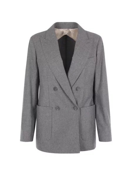 Sacou Max Mara cu două rânduri de nasturi gri