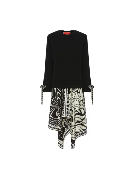 Jedwabna sukienka La Doublej czarna