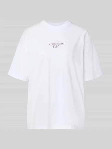 T-shirt z bawełny model LATTE' Jjxx biała
