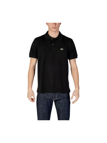 Koszulka polo Lacoste z krótkim rękawem czarna
