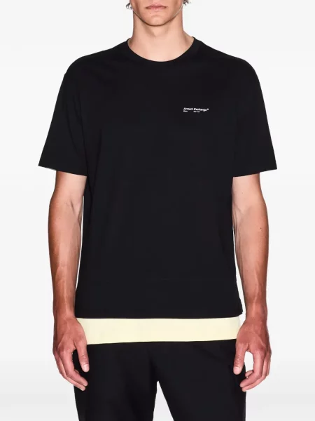 Tricou Armani Exchange cu imagine negru