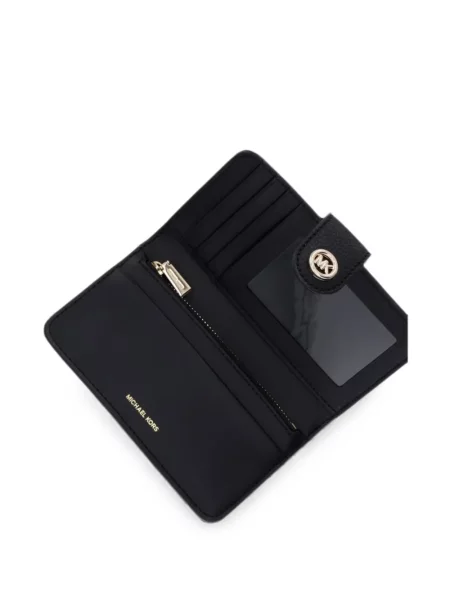 Portofel Michael Michael Kors din piele cu autograf negru