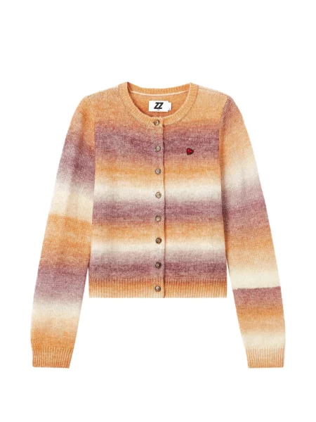 Cardigan Izzue cu motiv cu inimi portocaliu