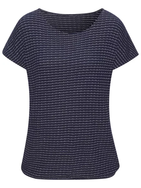 VIVANCE Tricou bleumarin alb