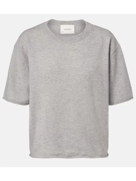 Top Lisa Yang din cașmir gri