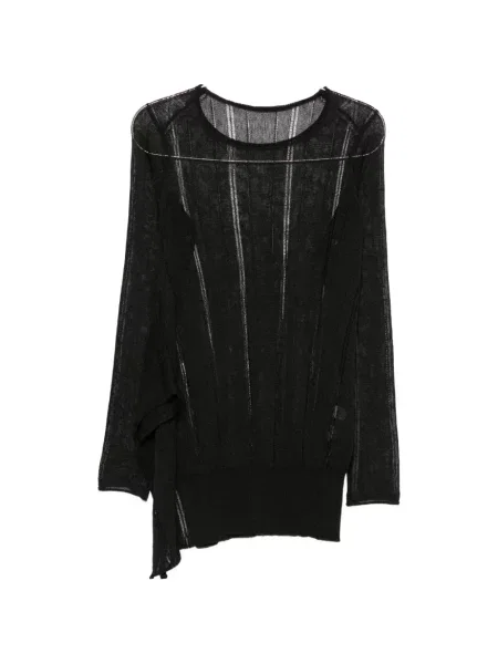 Pulover Yohji Yamamoto asimetric negru