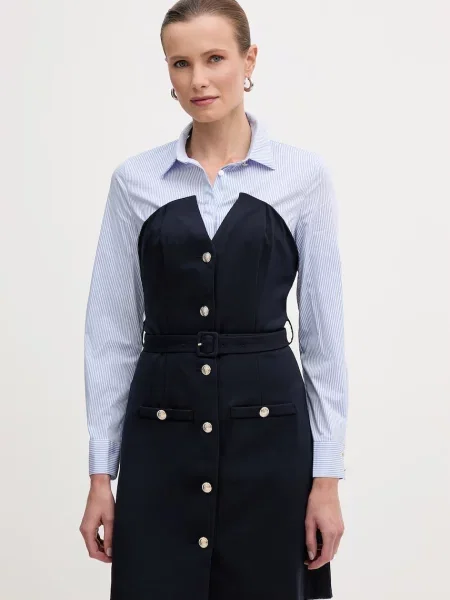 Morgan Rochie tip bluză deschis / închis albastru