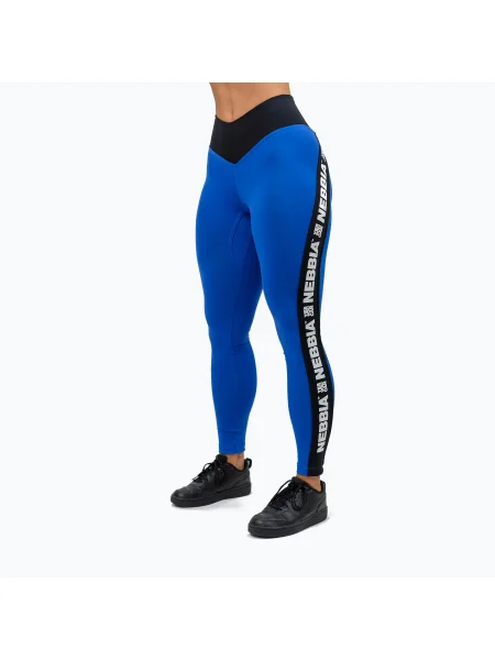 Olcsóbban. Női edző leggings NEBBIA Iconic kék. Méret: M kék