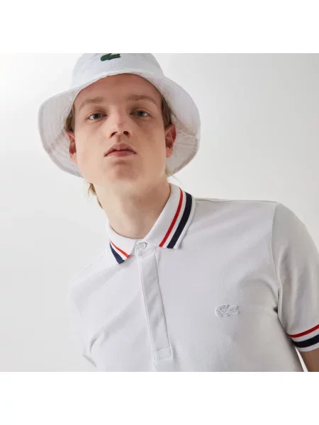 Поло Lacoste белое