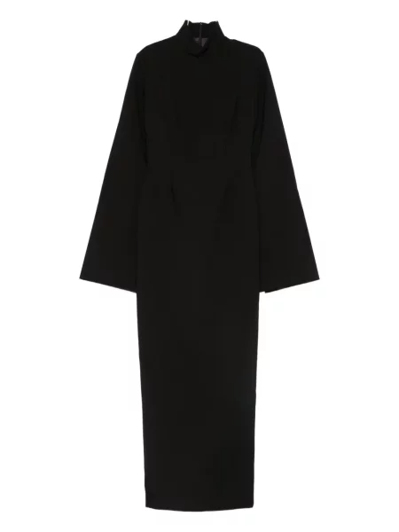 Rochie maxi Solace London lungă de costum negru