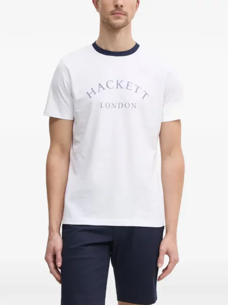 Tricou Hackett London alb