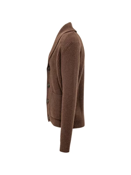 Gulerat cardigan Rakki tricotate maro