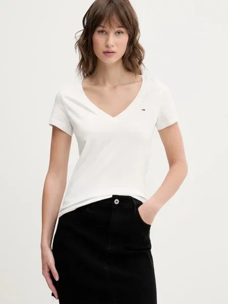 Tommy Jeans kratka majica bela