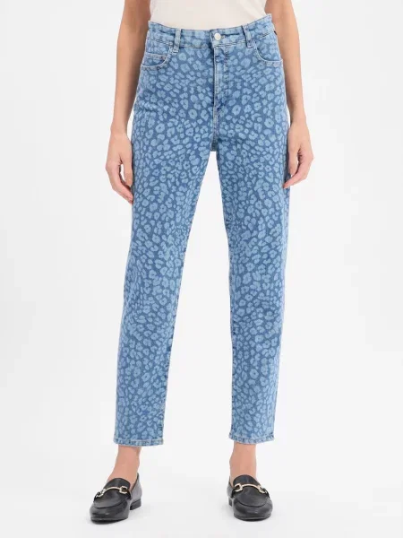 Marc Cain Dżinsy Typu Mom Jeans Feura blau niebieskie