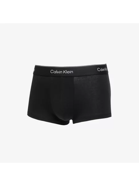 Majtki Calvin Klein z niską talią ze stretchu czarne