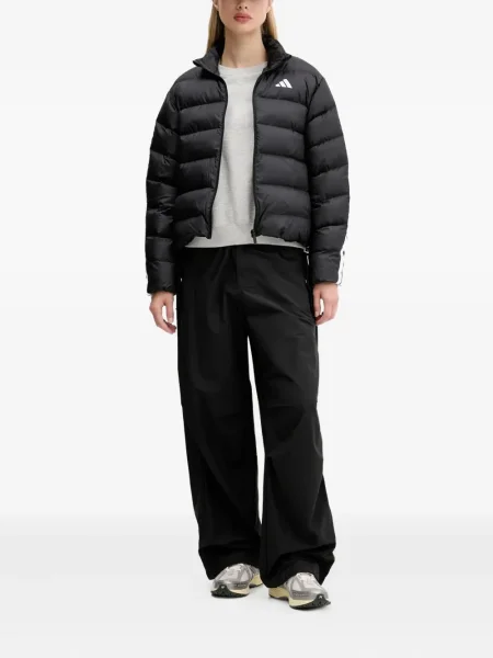 Spodnie cargo Adidas z kapturem z autografem do biegania białe