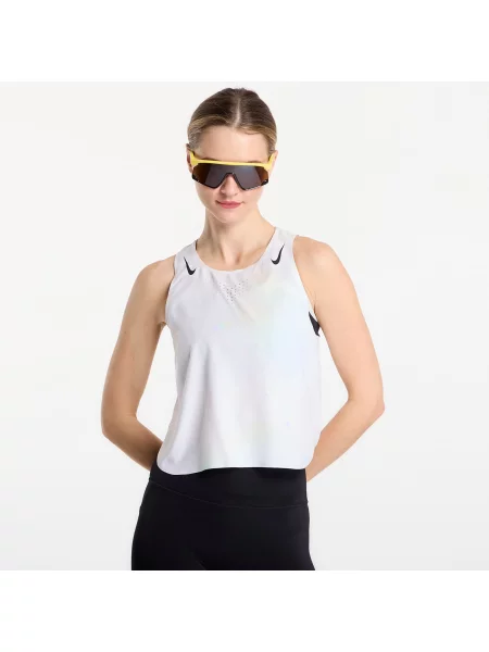 Τρέξιμο τοπ Nike λευκό