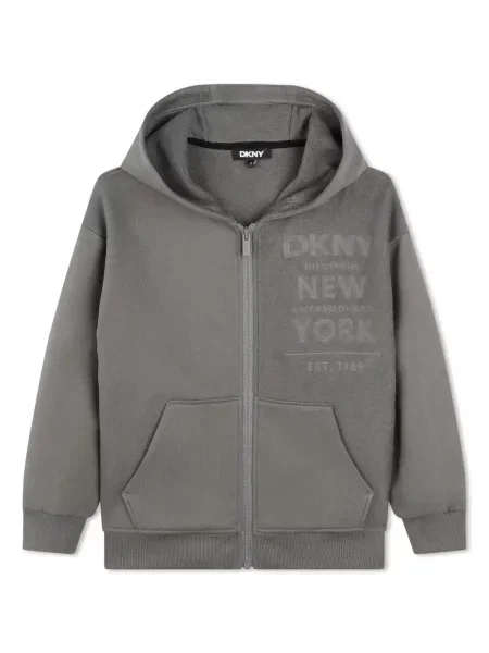 Bluza z kapturem dziecięca Dkny szara