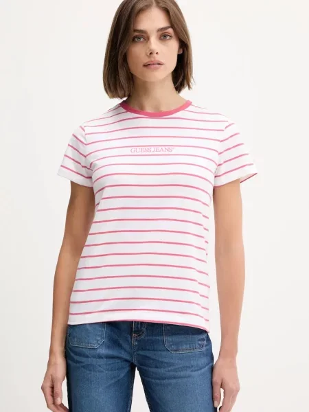 Футболка Guess Jeans коричневий