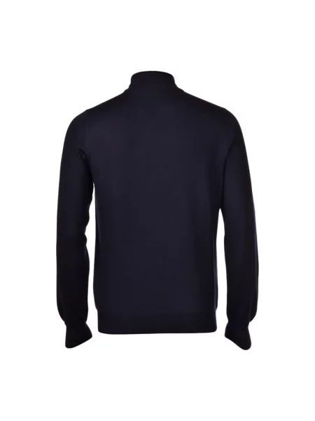 Sweter z golfem Gran Sasso wełniany niebieski