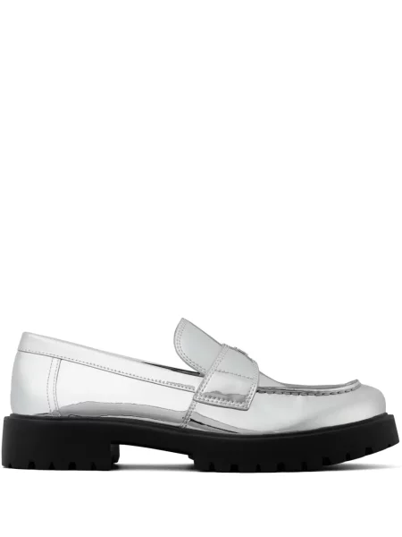 Klasické loafers Tory Burch stříbrné