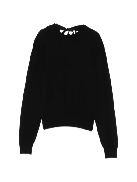 Pulover Lanvin cu decolteu rotund negru