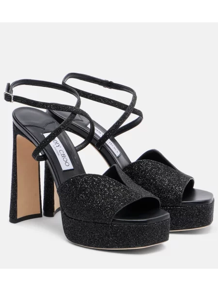 Sandale Jimmy Choo cu platformă negru