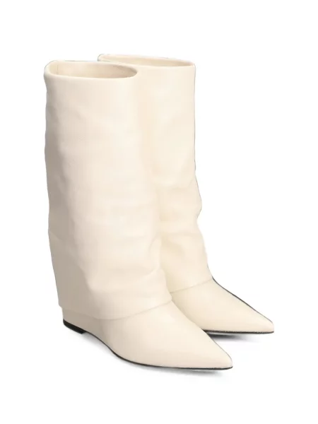 Botine The Seller din piele cu pană