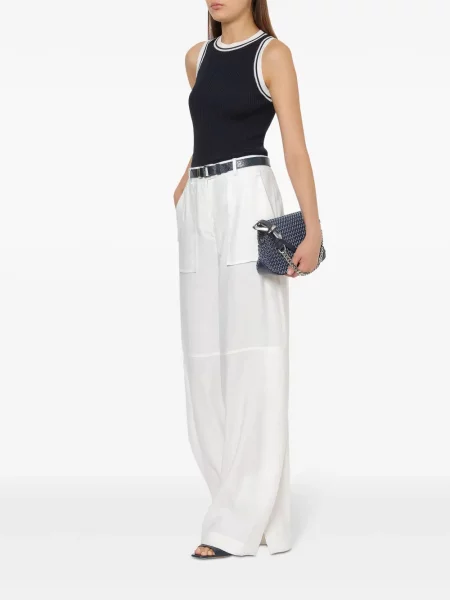 Top Alberta Ferretti tricotate albastru