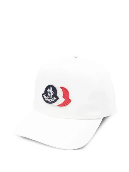 Czapka z daszkiem dziecięca Moncler Enfant biała