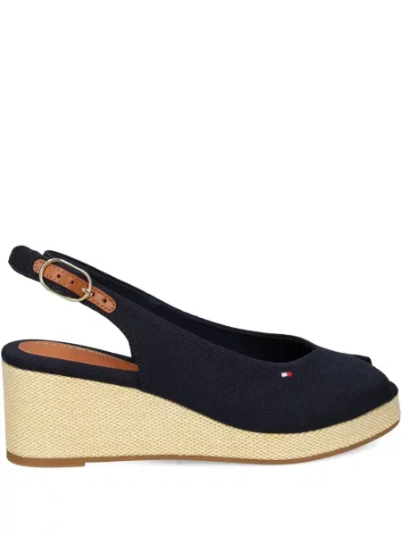 Еспадрили Tommy Hilfiger с клин ток синьо