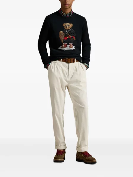 Șapcă Polo Ralph Lauren de mătase cu broderie cu dungi negru
