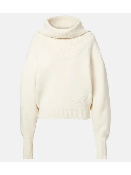 Sweter Jacquemus wełniany biały