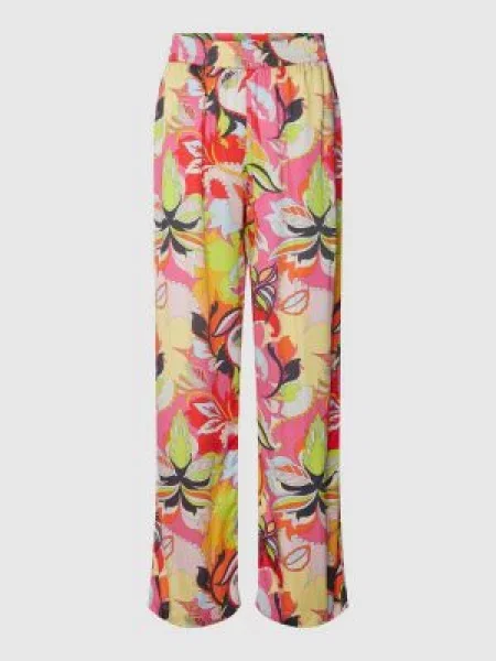 Spodnie materiałowe z nadrukiem na całej powierzchni Princess Goes Hollywood różowe