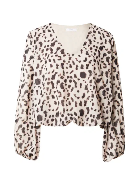 Hailys Bluză / ciocolatiu bej