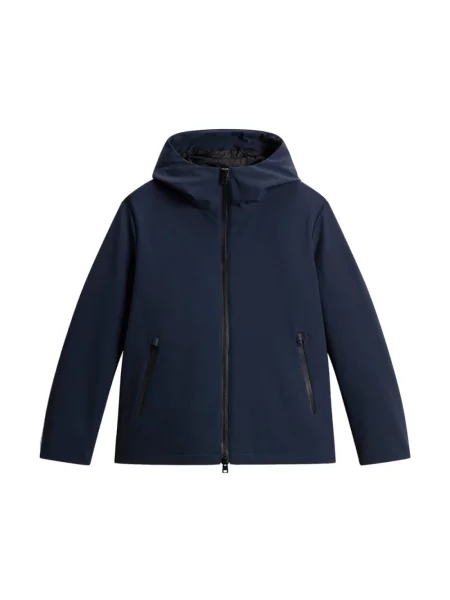 Kurtka Woolrich softshell niebieska