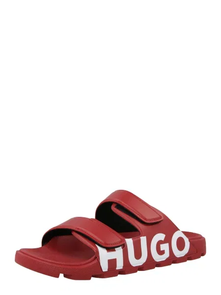 HUGO Pantofle Evander červená bílá