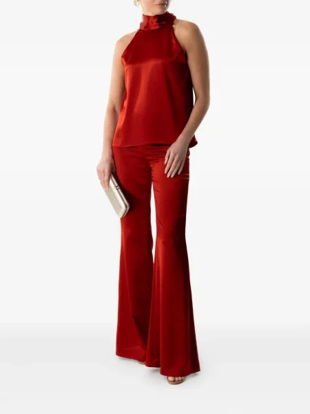 Pantaloni Galvan London din satin