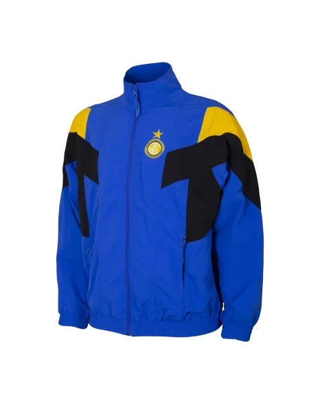 Kurtka piłkarska retro dla dorosłych FC Internazionale niebieska