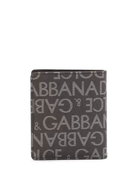 Portfel Dolce And Gabbana żakardowy czarny