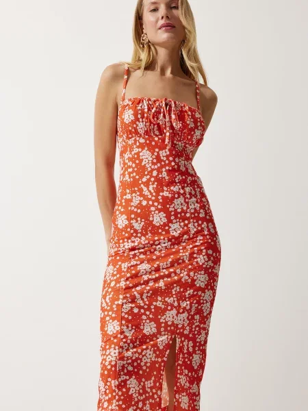 Happiness İstanbul Rochie de vară portocaliu homar alb