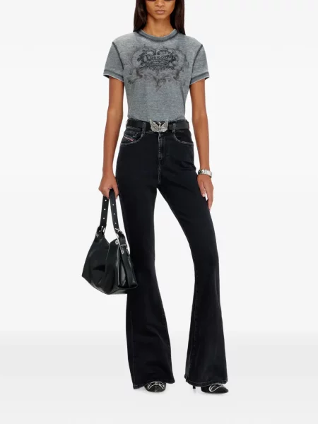 Stras tricou Diesel gri