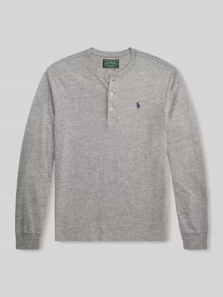 Bluzka z długim rękawem o kroju regular fit z czystej bawełny Polo Ralph Lauren
