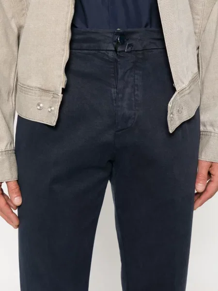 Pantaloni Kiton plisate albastru