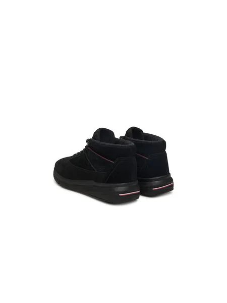 Pánske tenisky Tommy Hilfiger W Nbk Sde Hybrid BDS black čierna