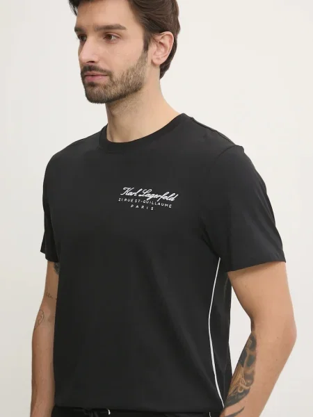 Kratka majica Karl Lagerfeld črna